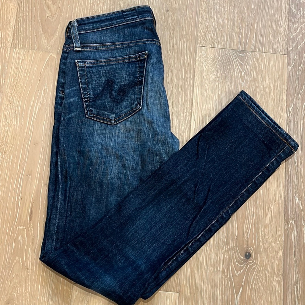 AG low rise jeans size 26. Skinny straight